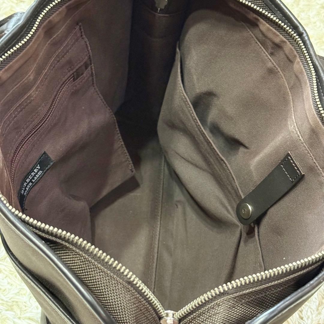 Burberry Black Label Business Bag Briefcase Leather Brown Men Bag Accessory JPN