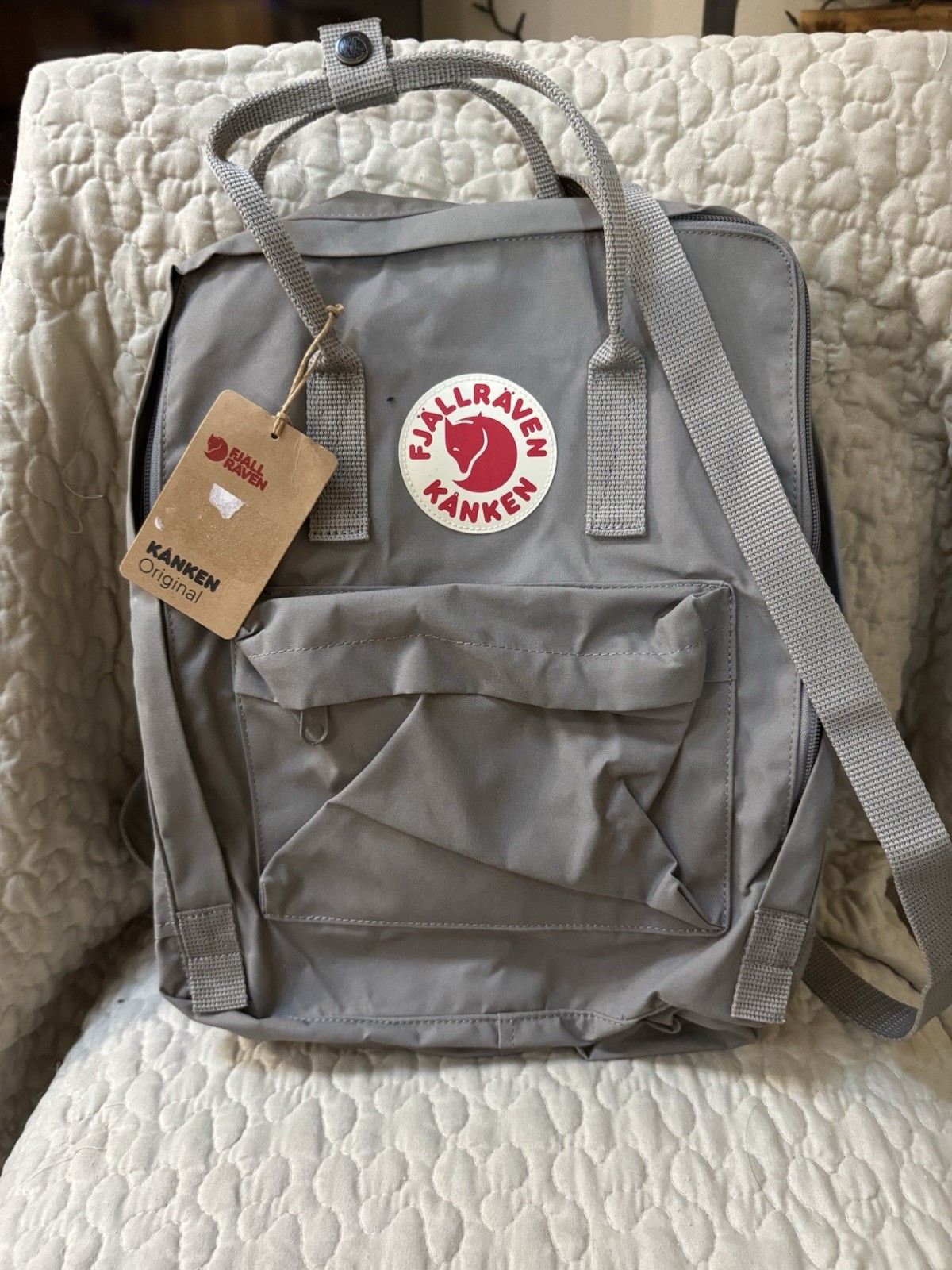 Fjallraven Kanken Original Backpack Fog Gray 021 NWT Classic School Travel Bag