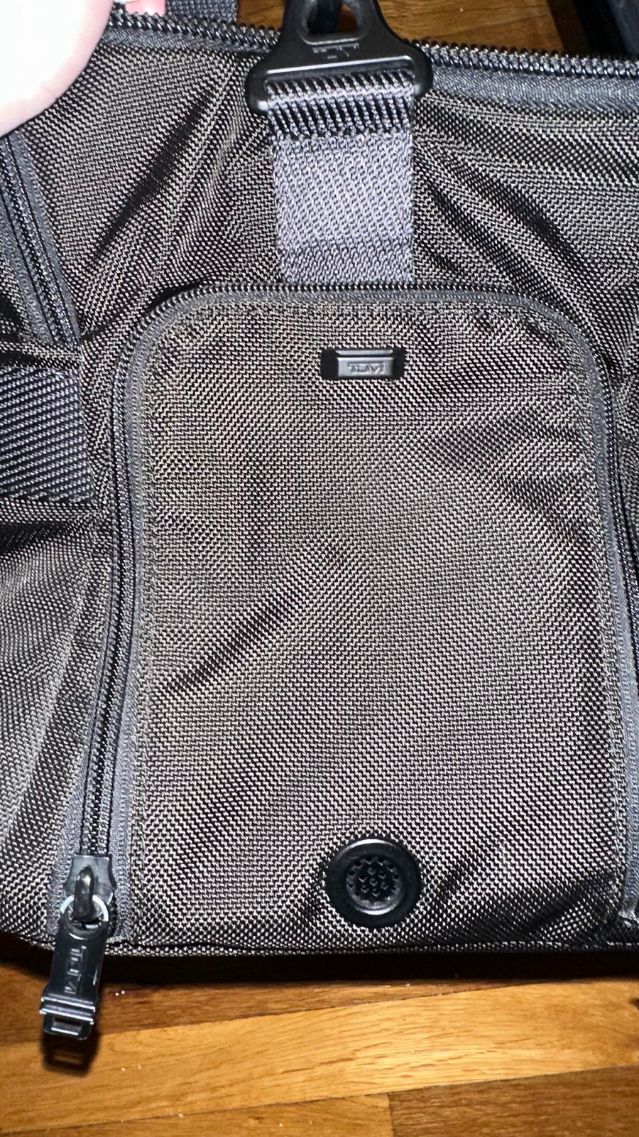 Tumi McCoy Gym Bag Alpha Bravo Black Ballistic Nylon Shoulder Duffel Duffle READ