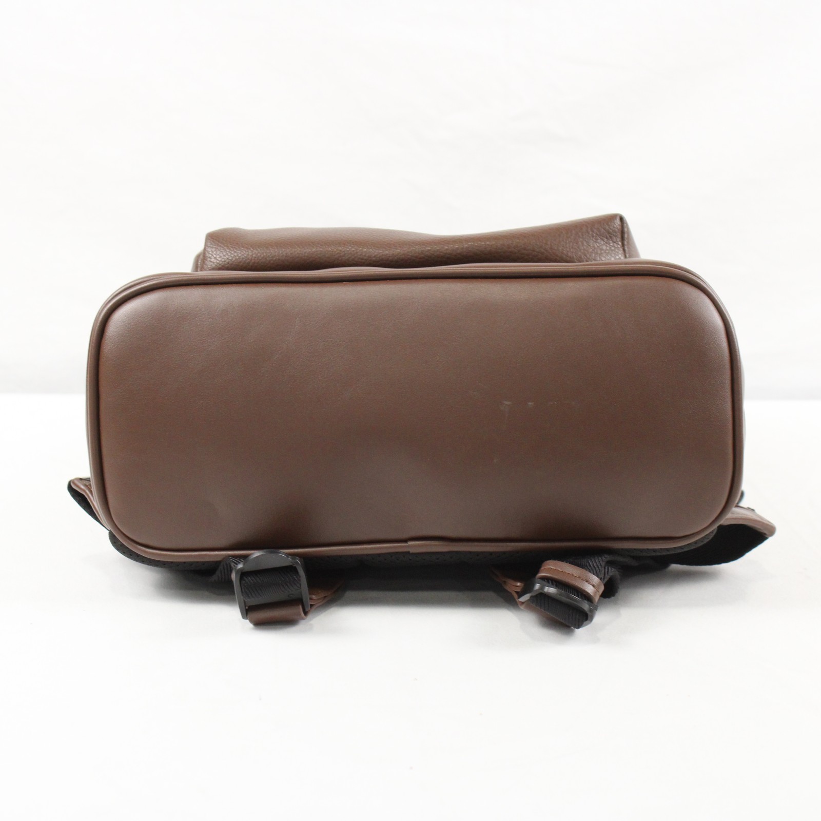 Ted Baker London Leather Backpack W/ Padded Back Panel & Top Handle In Brown