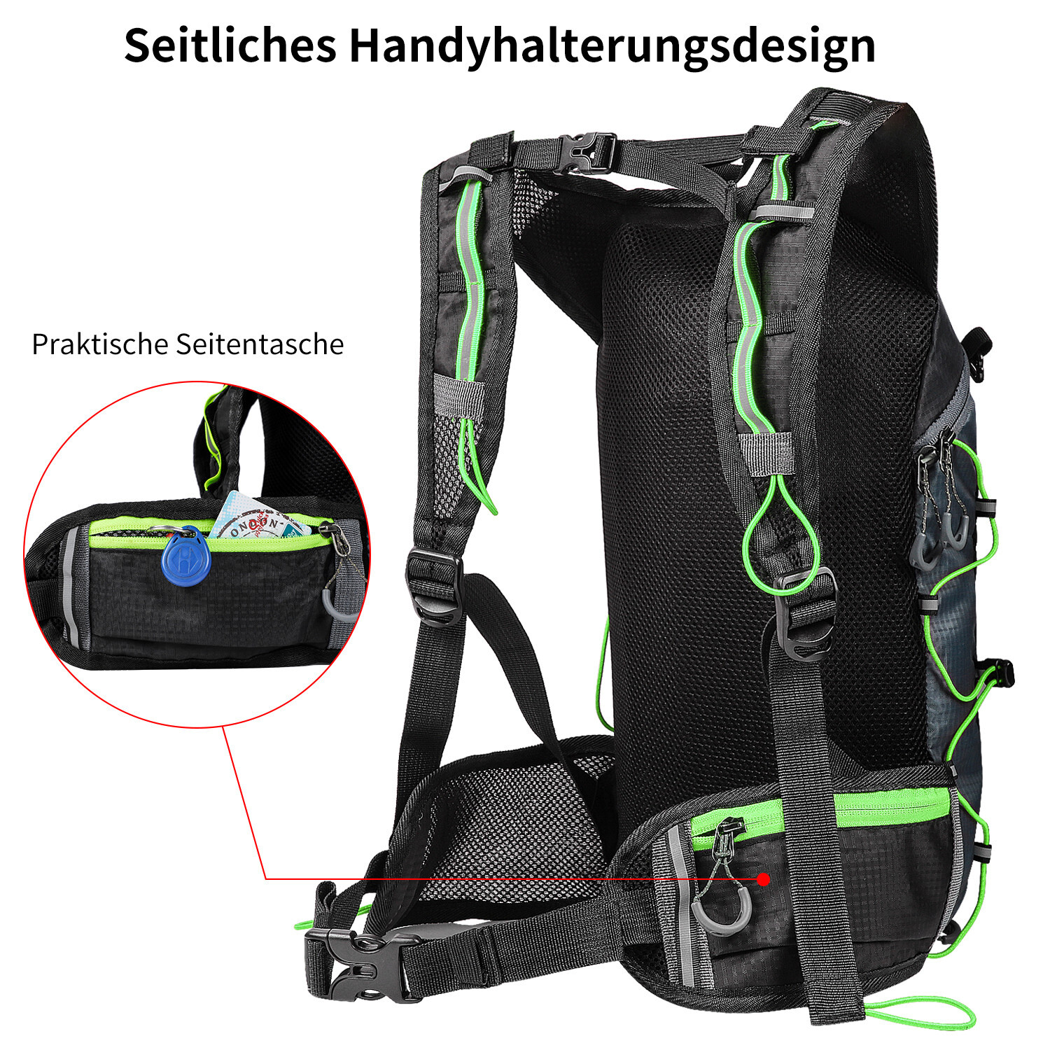 WEST BIKING Waterproof Mini Bag Hard Shell Sports Cycling Backpack Black Smooth