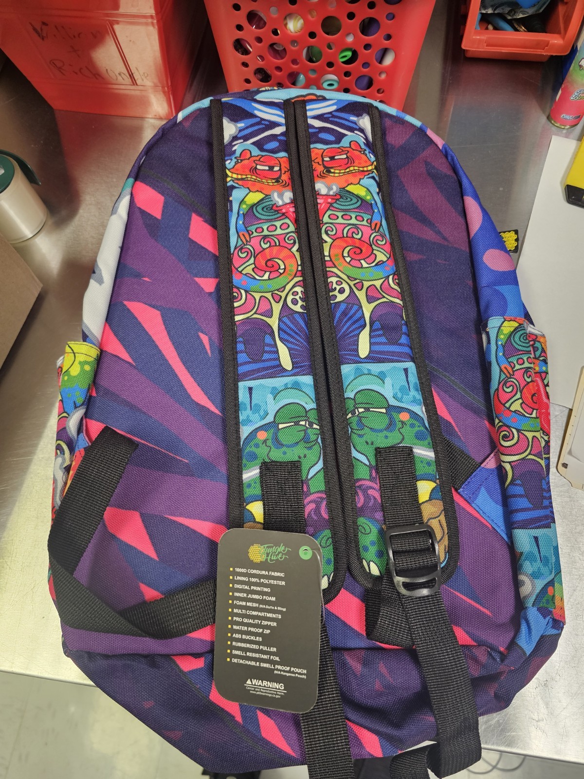 NEW JUNGLE HIVE Smell Proof Backpack – Stoner Art Design
