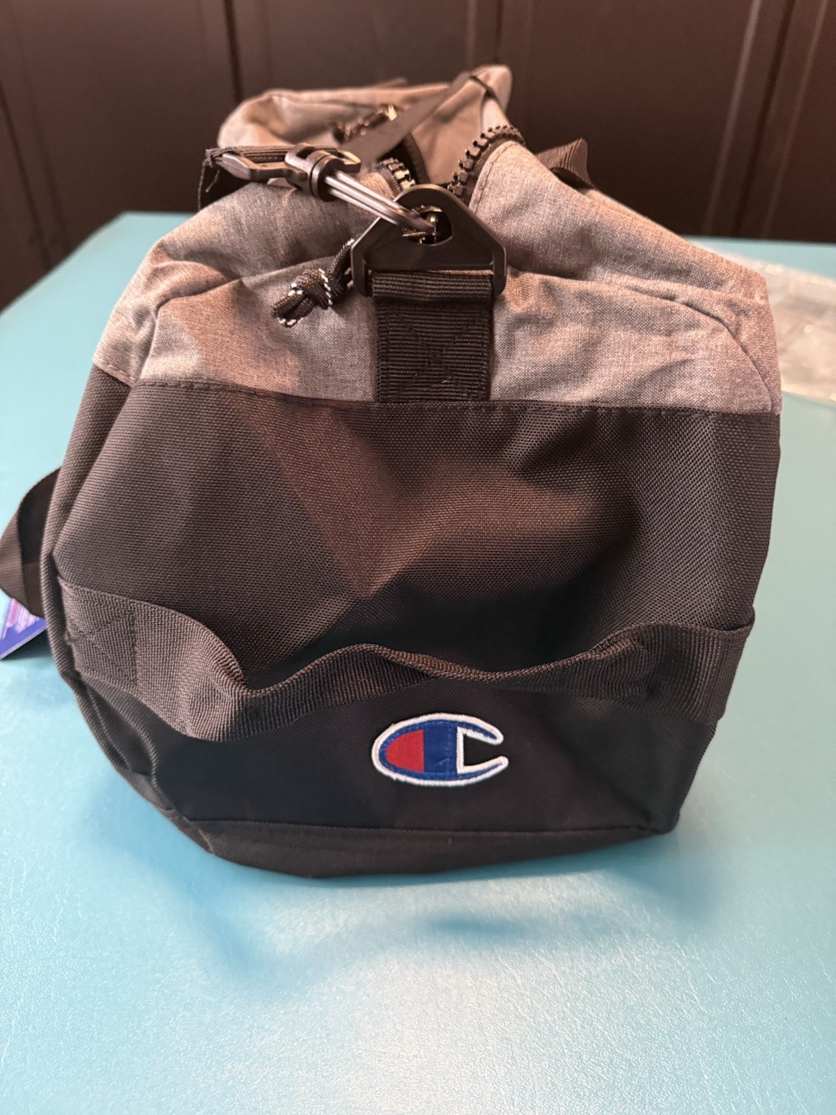 Champion Black & Gray Duffle Bag Brand New With Tags