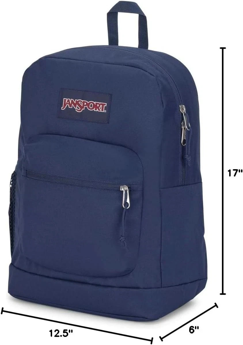 JanSport Cross Town Plus Large Main Compartment Side Water Bottle Pocket New