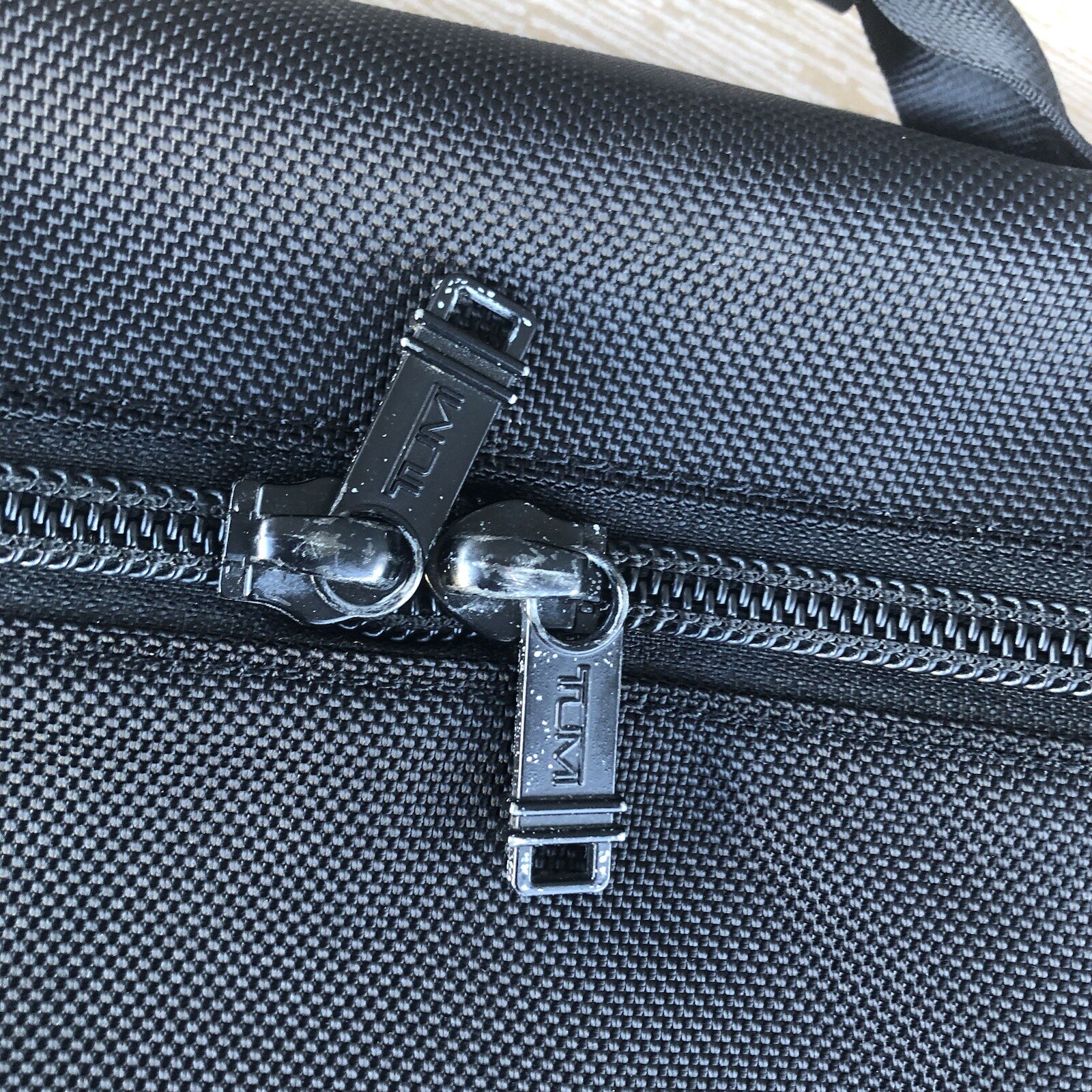Tumi Shoulder Crossbody Polyester Bag Computer Black 26159DH Some Wear See Photo
