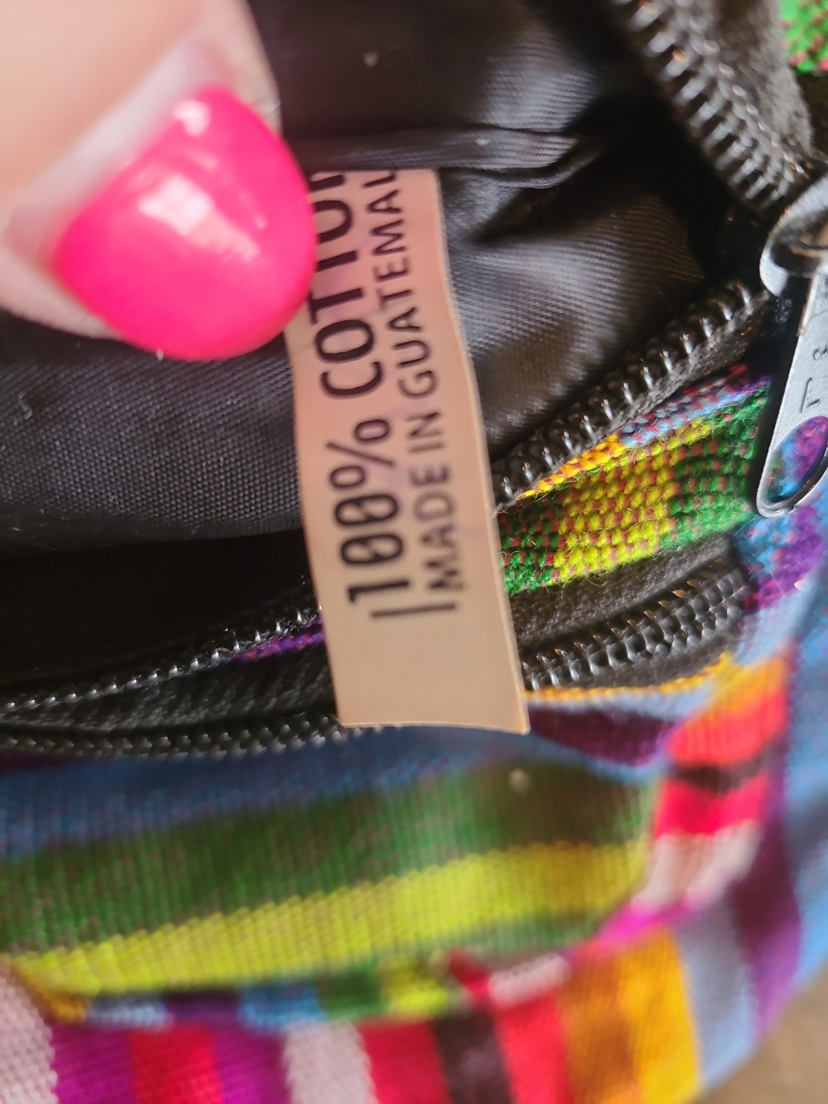Multicolor Rainbow Striped Cotton Fanny Pack Waist Bag Boho Hippie Rasta Pack