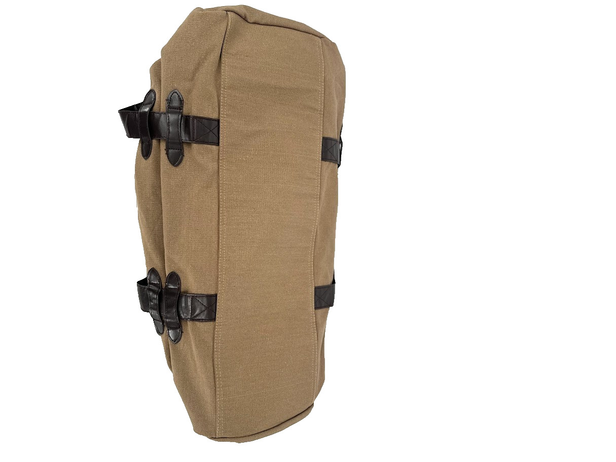 Canvas Tan Cotton Twill Duffle Bag Fish Fishing Outdoor Camping Hunting Travel