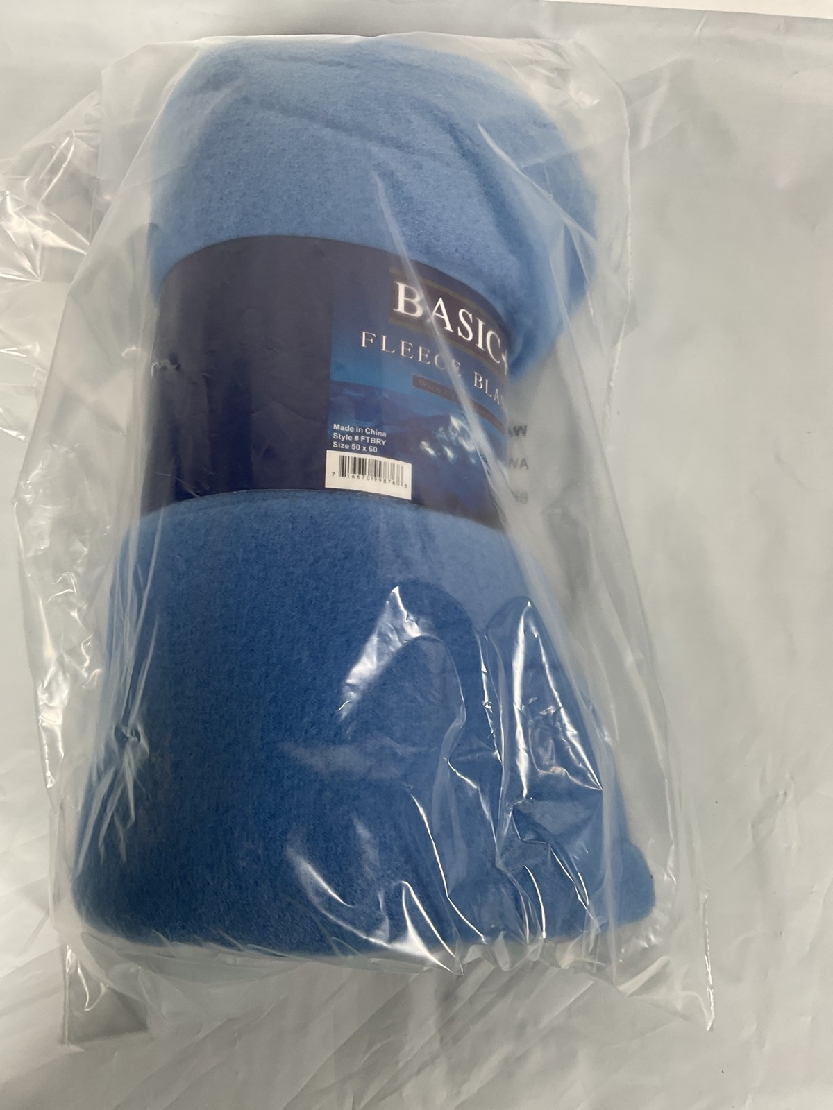 Basic+ Cozy 50 X 60 Fleece Throw Blanket -Baby Blue Baby Blue 50″ x 60″ U1