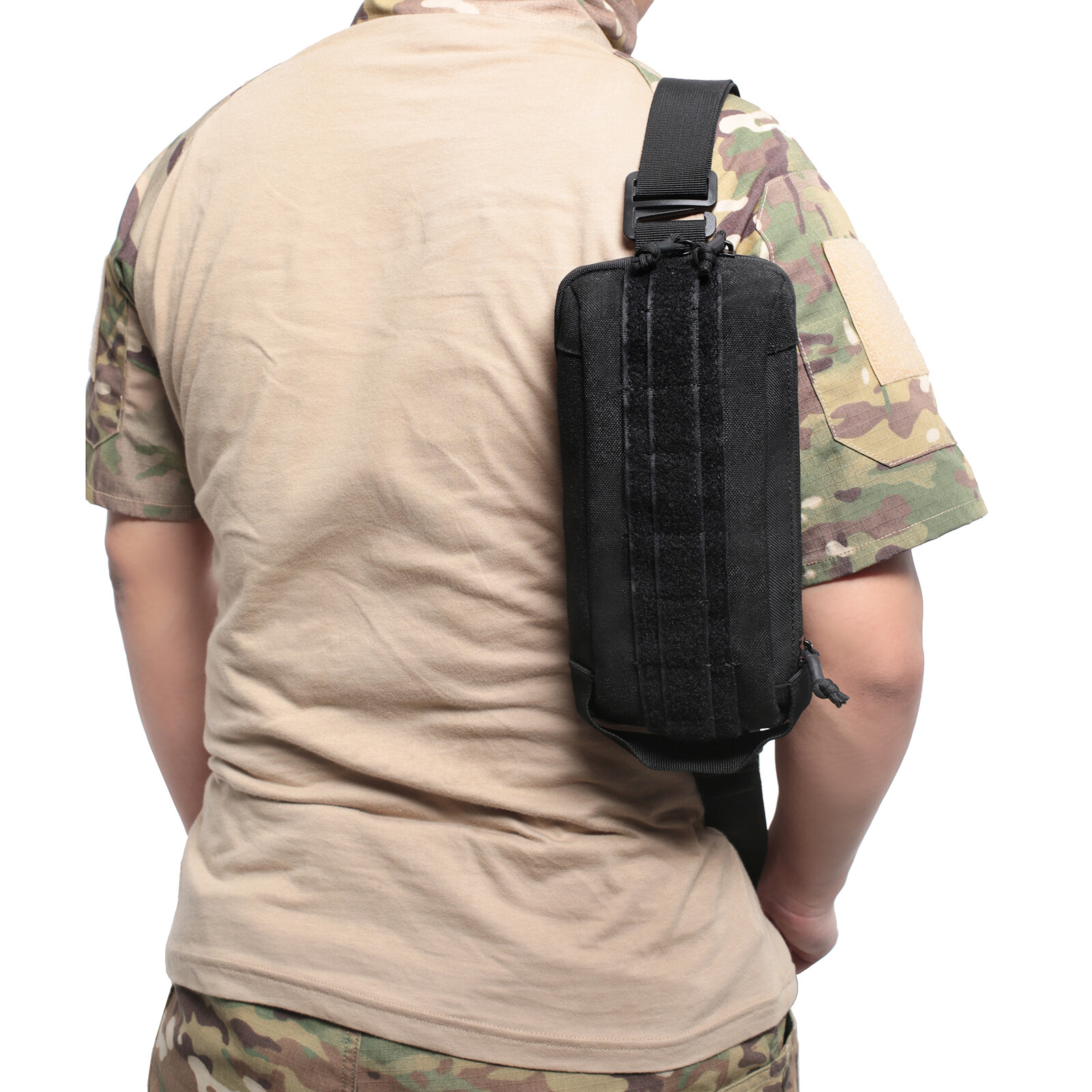 Tactical Molle Sling Bag Chest Shoulder Daypack Crossbody EDC Utility Phone Bag
