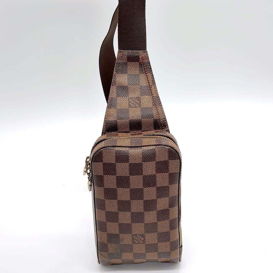 Louis Vuitton Geronimos Damier Body Bag Designer Stylish Vintage 11x19x4cm