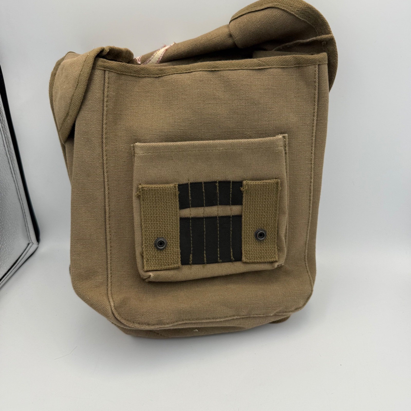 Marvel Captain Marvel Canvas Messenger Bag Khaki Tan Crossbody Satchel Star Logo
