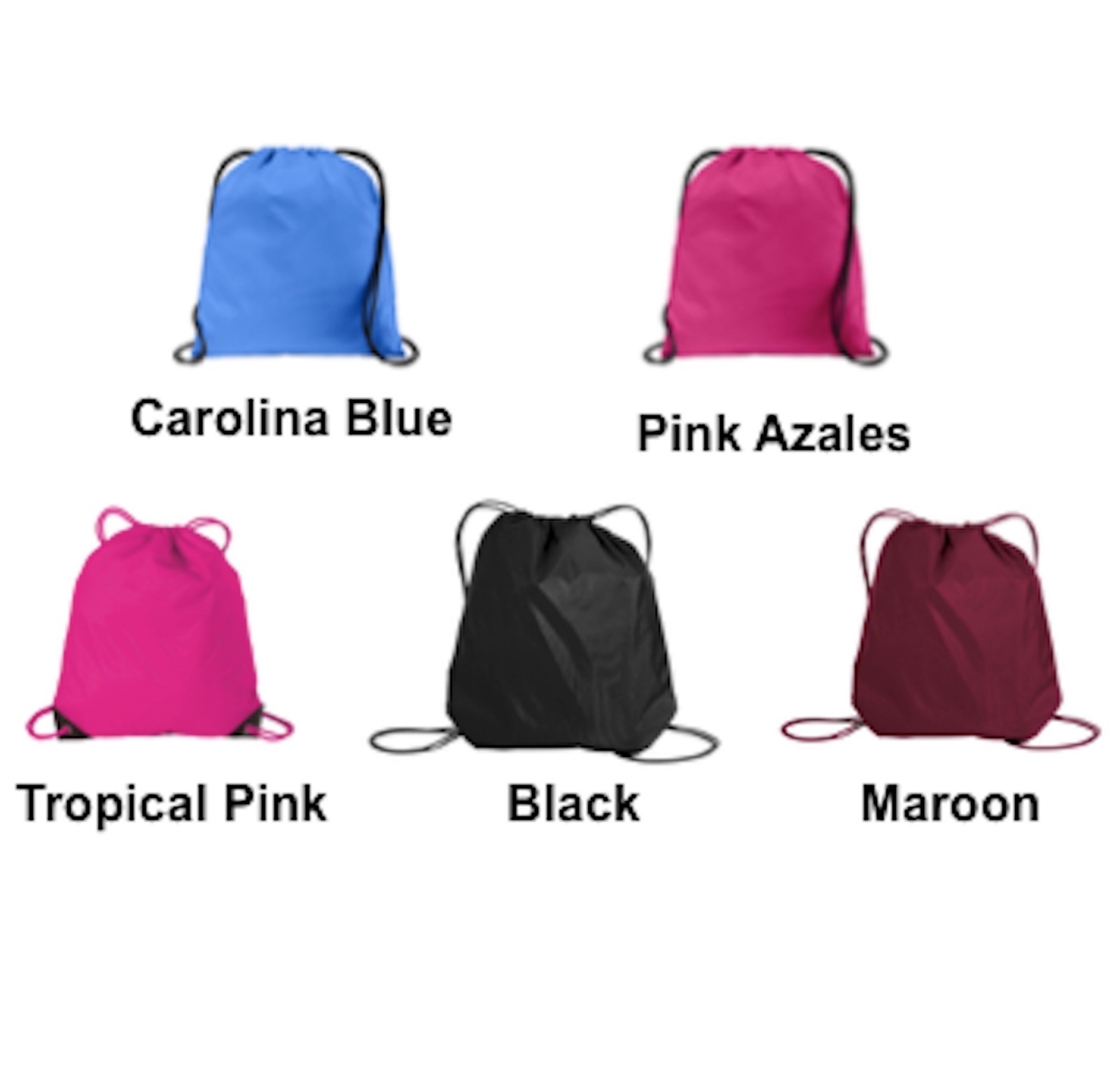 Custom Embroidered Cinch Bag Personalized Drawstring Cinch pack—FREE NAME