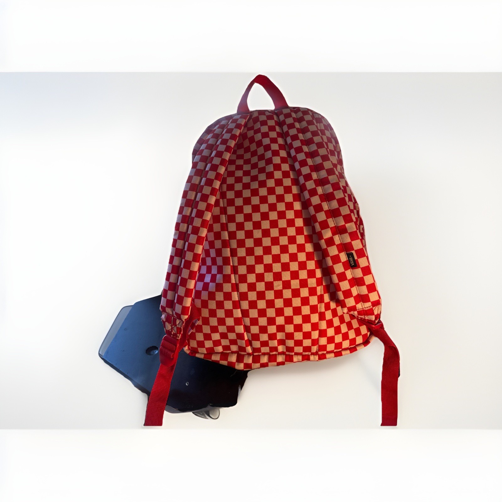 Vans Old Skool III 22L Checker Red/White Backpack Checkerboard School Bag NWT