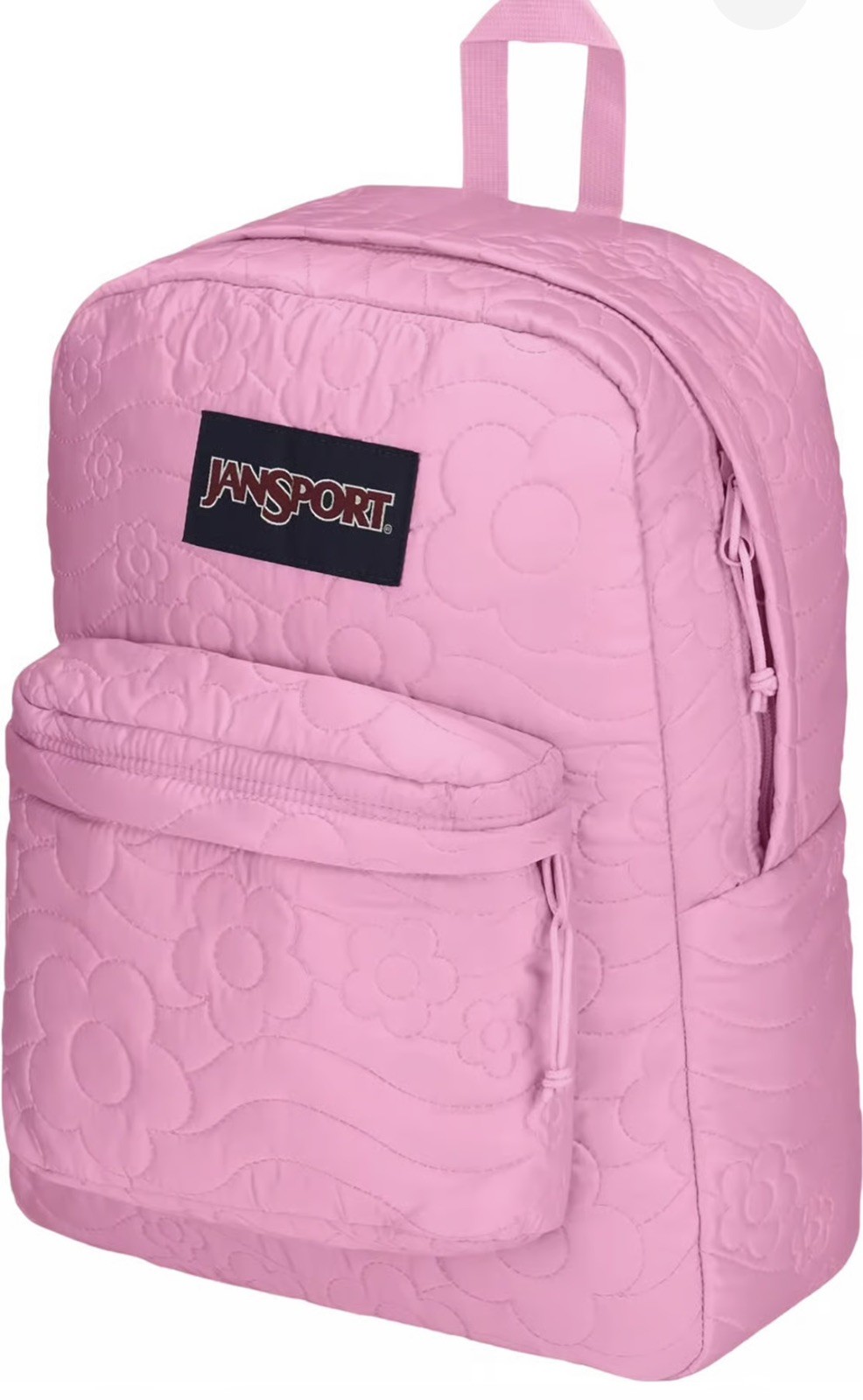 Authentic JanSport Superbreak Plus School Backpack – Begonia Pink Daisy Daydream