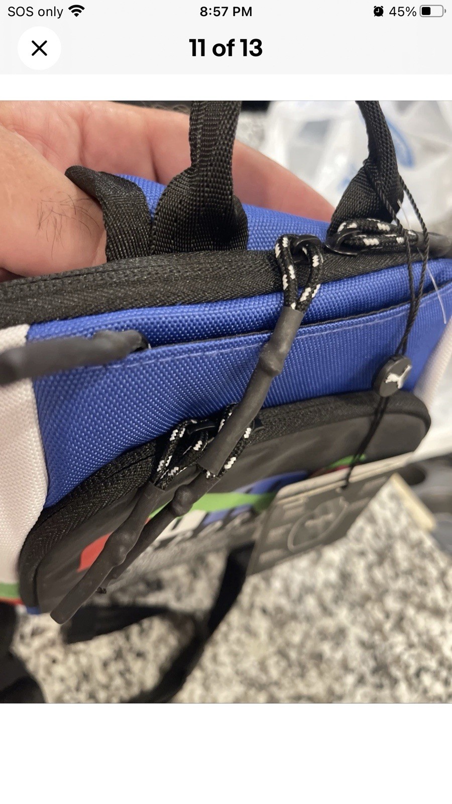 PUMA Forecast Multitude Sling Backpack Blue Multi Colored Shoulder Bag Brand New