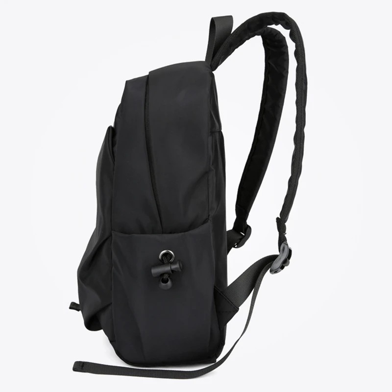 Mini Men’s Backpack Fashion Small Black Shoulder School Bag for Man Canvas