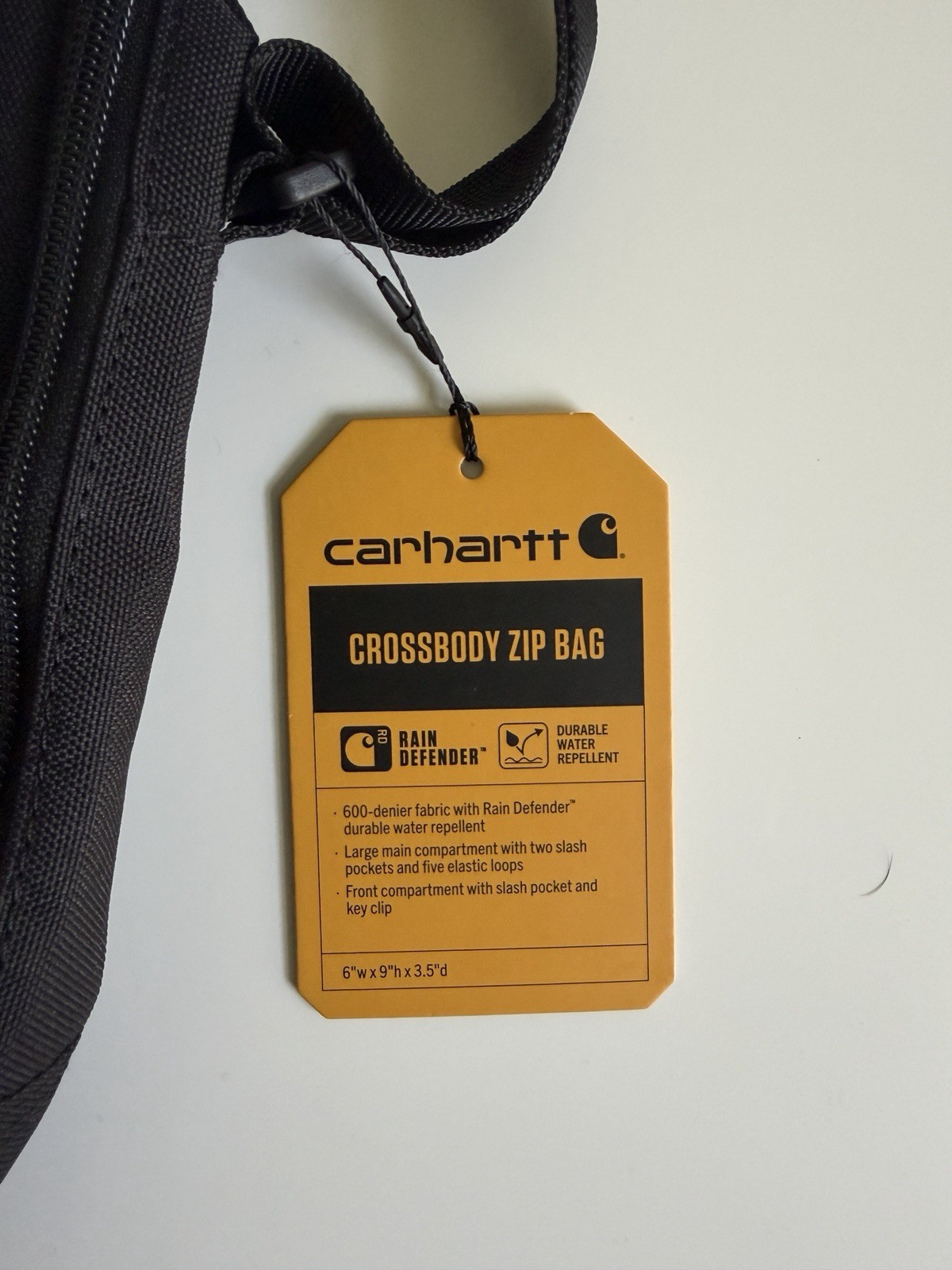 Carhartt Crossbody Zip Bag Multiple Pockets Adjustable Strap