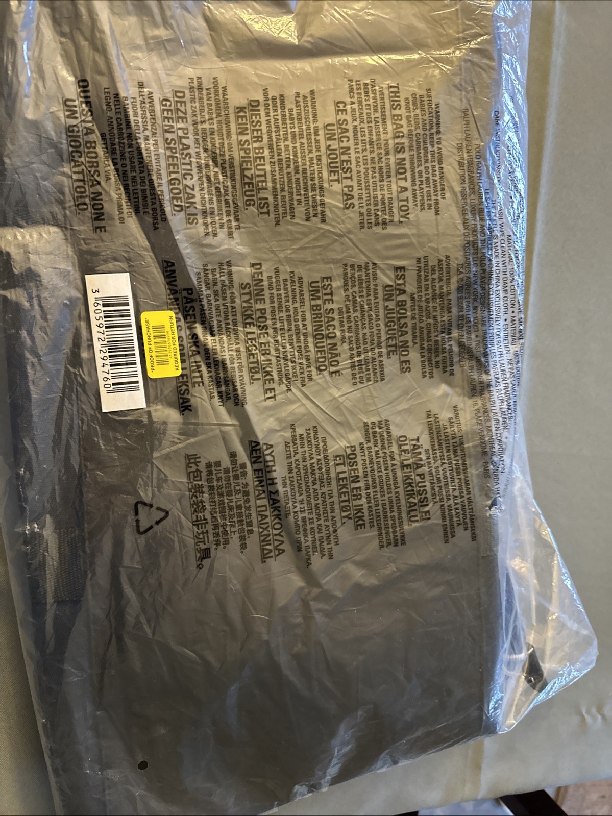 Ralph Lauren Fragrances Dark Blue Executive Bag / Weekend Travel. Gym Brand New