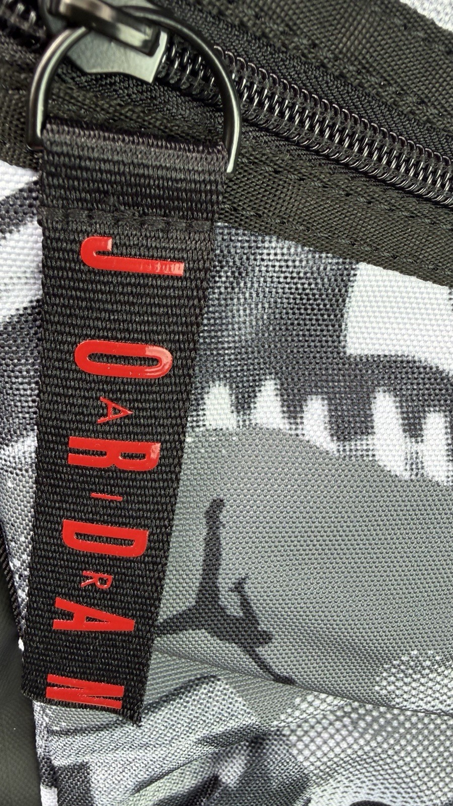 New Jordan Air Patrol Backpack White And Black Iconic Logo Print