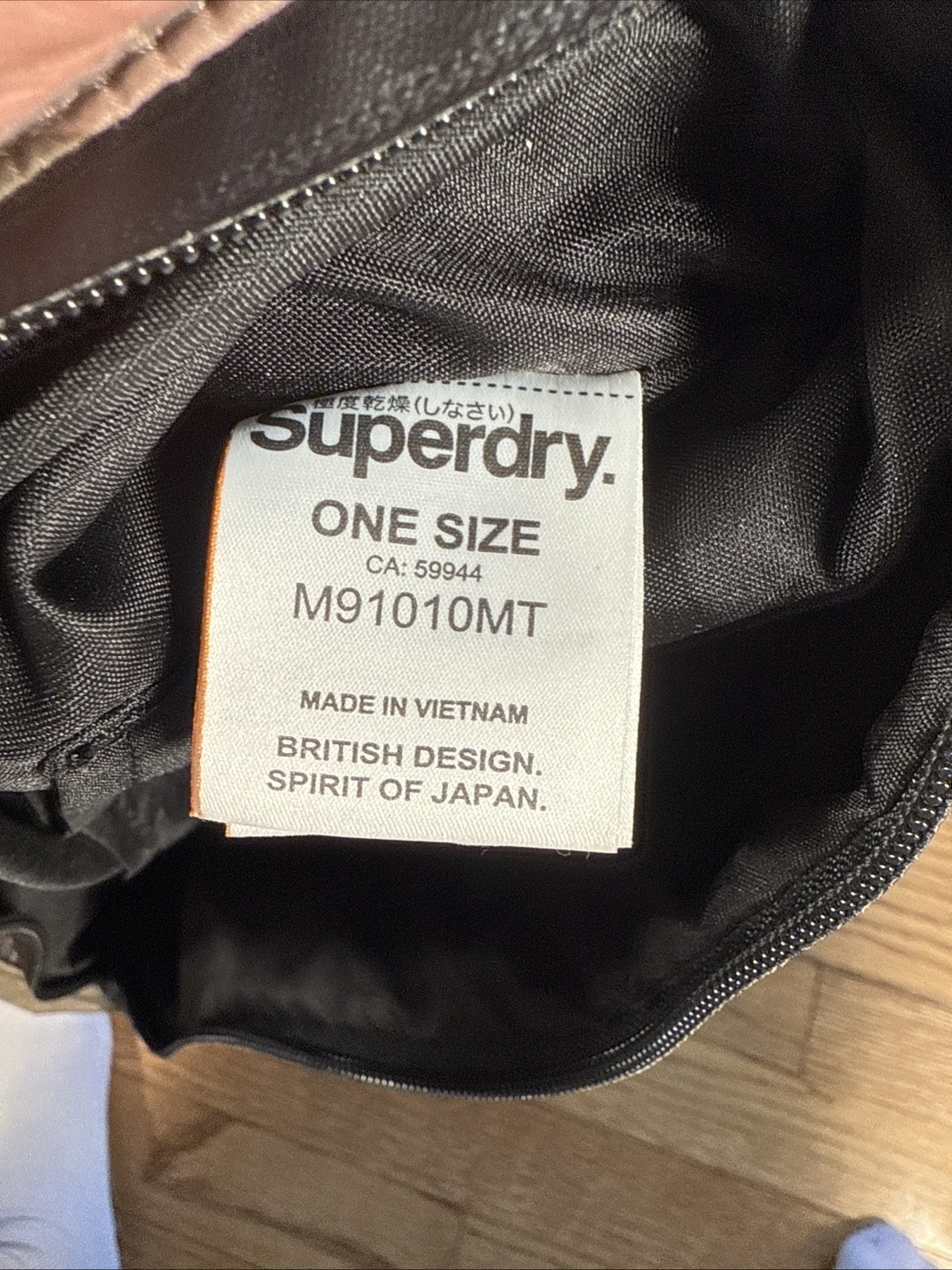 SuperDry Sling Messenger Bag Camouflage Gray Camo Medium Size