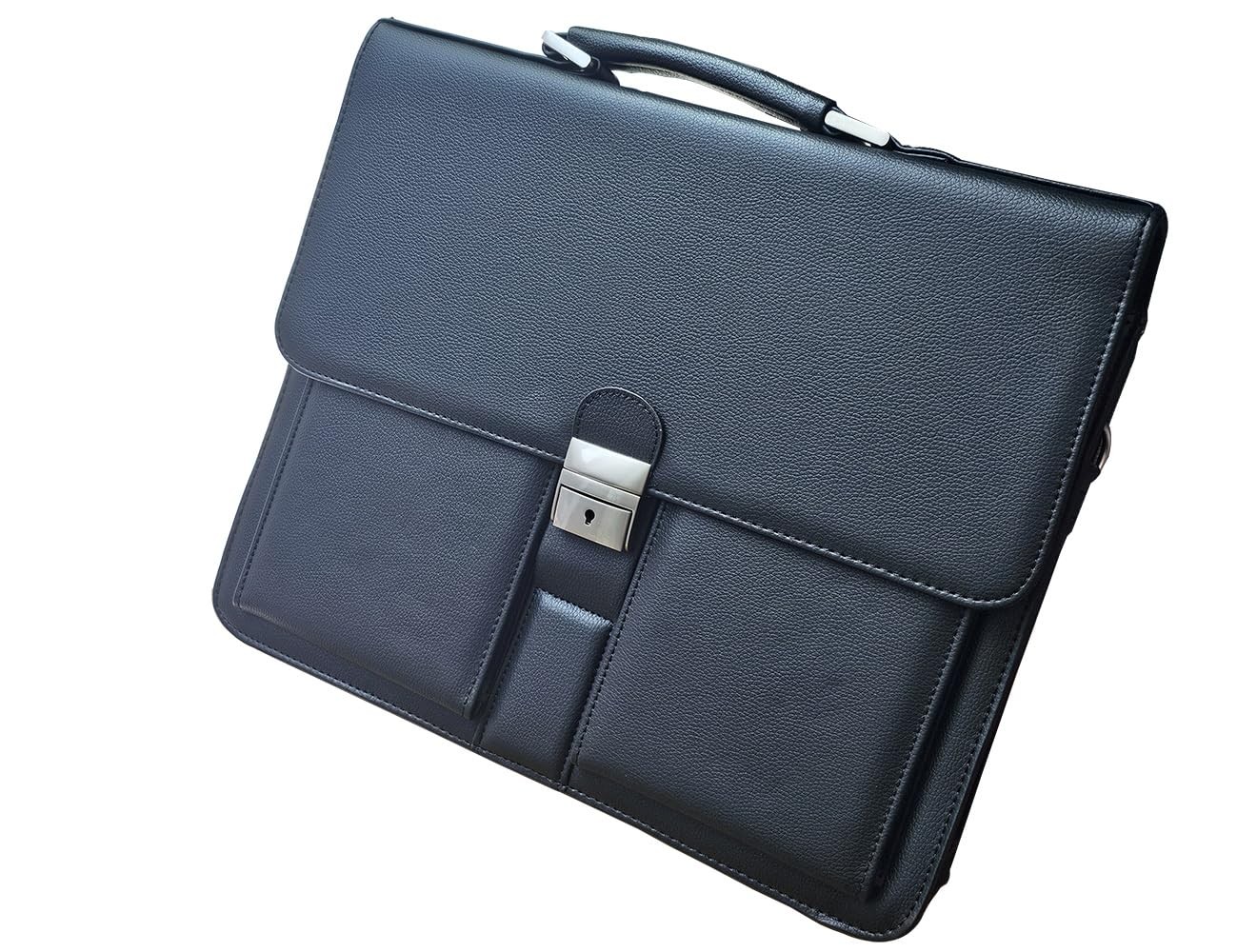 Mens Leather Briefcases Office Attorney Attache Case Ideal Gift Messenger Bag…