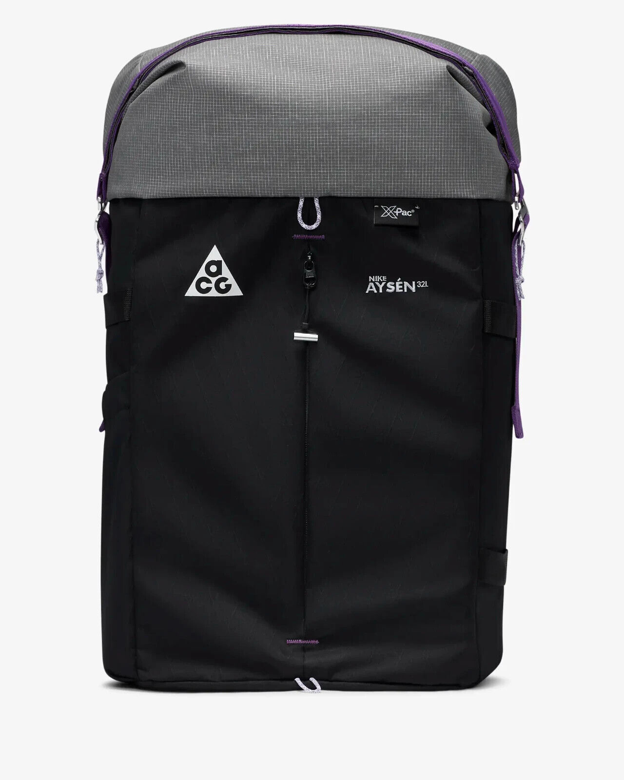 Nike DV4054-010 ACG Aysen Day Pack Backpack Black/Cool Grey/White/Purple (32L)