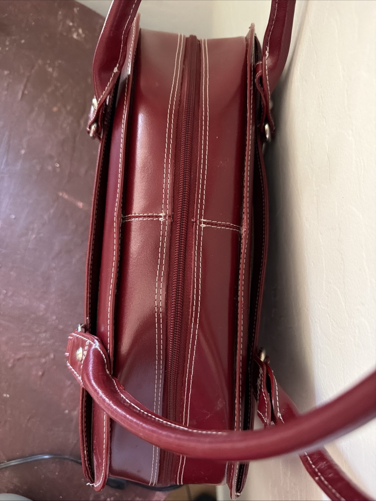 McKlein Leather Briefcase Red | Business Professional Bag ￼