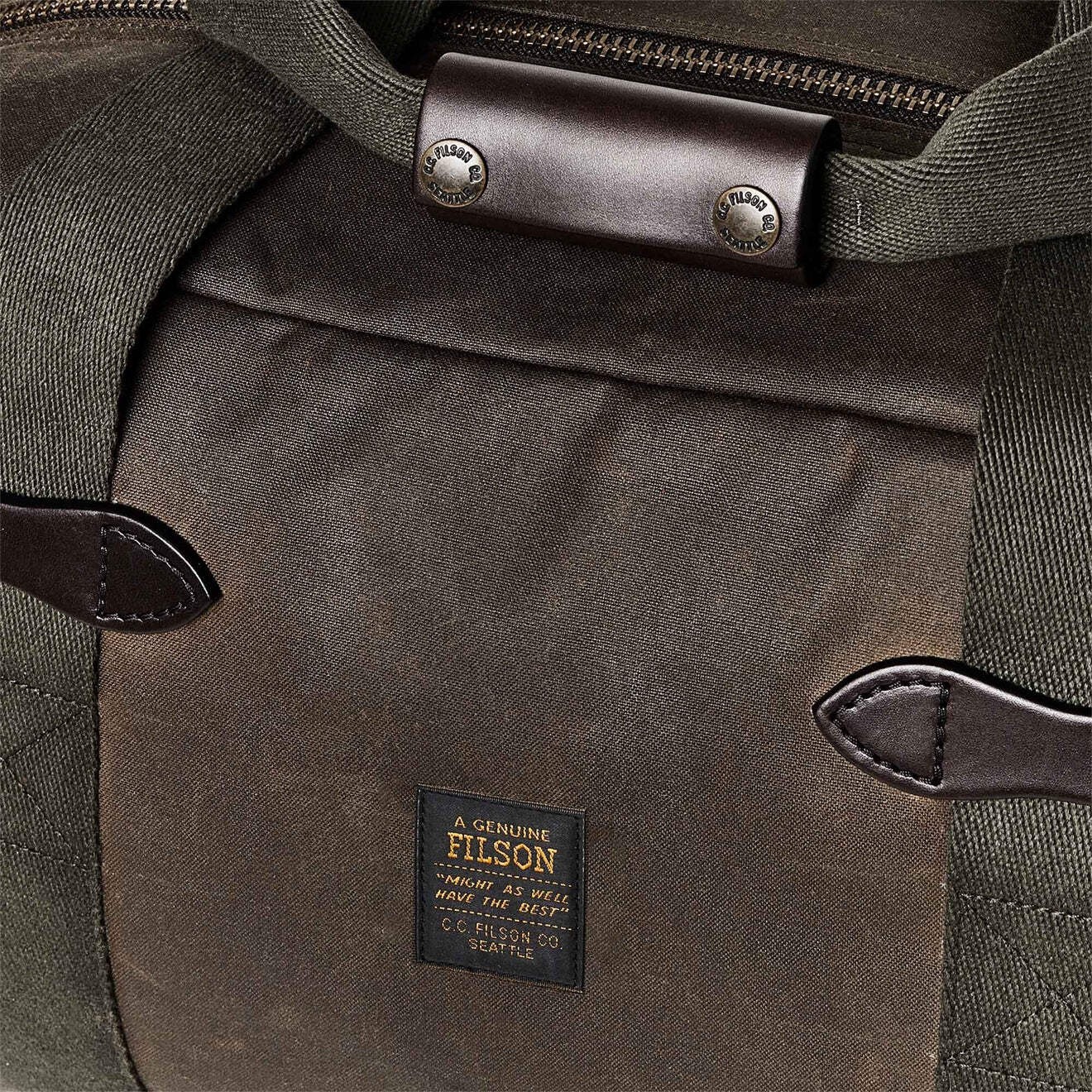 Filson Small Tin Cloth Duffle Bag Otter Green