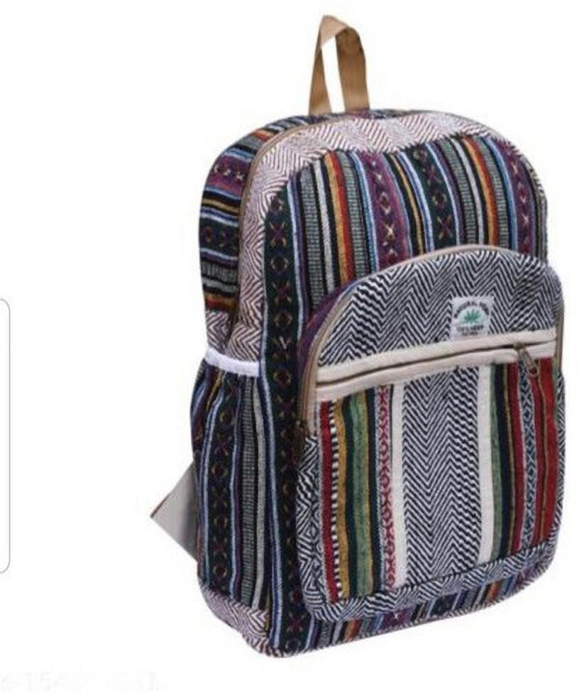 Small 5 L Backpack New Pure Hemp Laptop Bag Backpack/Traveler Bag (Multi-color)