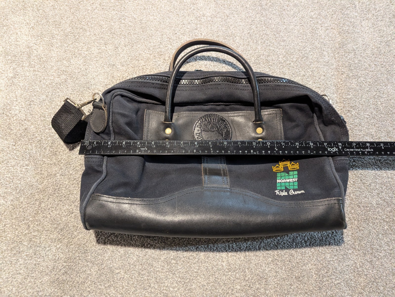 Duluth Pack Bag Black Leather Canvas Handmade In Minnesota Weekender Duffle