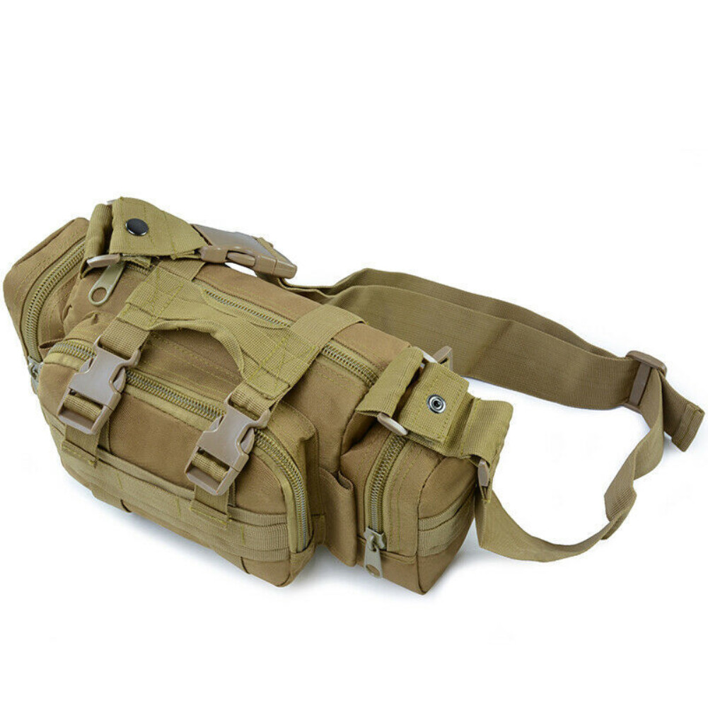 Tactical Military Chest Fanny Shoulder Waist Bag Hunting Bike Molle Camping Pack