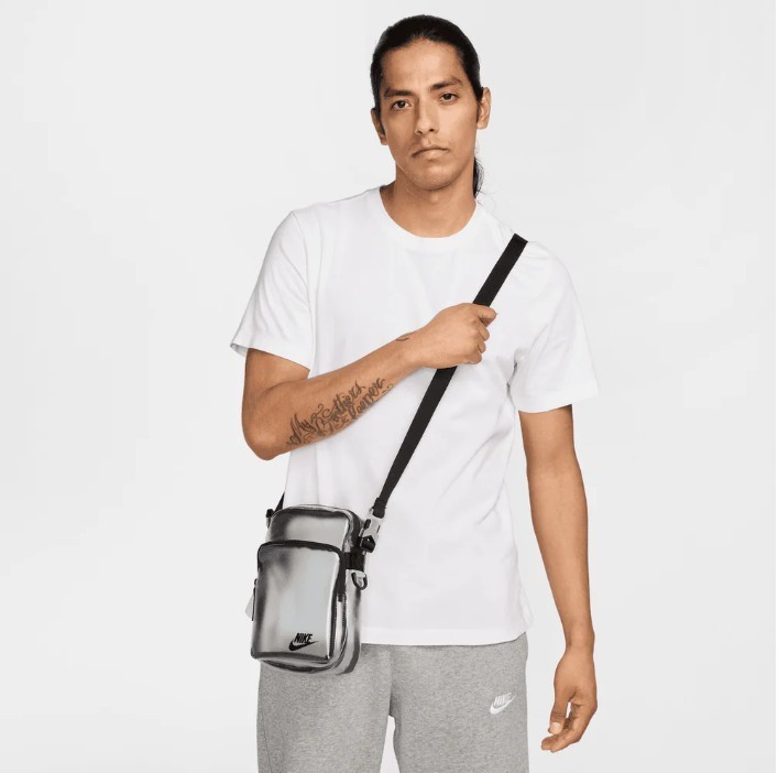 Nike Unisex Heritage Crystal Clear Crossbody Bag Transparent Stadium Approved