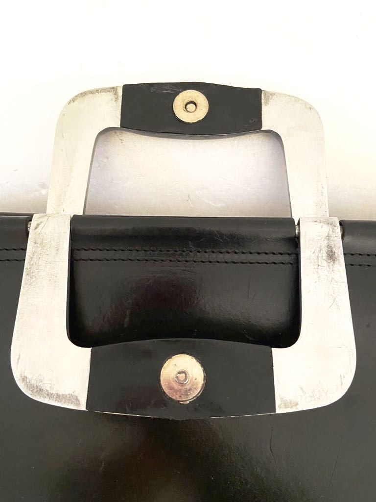 Used BillAmberg Rocket Bag Briefcase Black Silver Bill Amberg Dulles Bag
