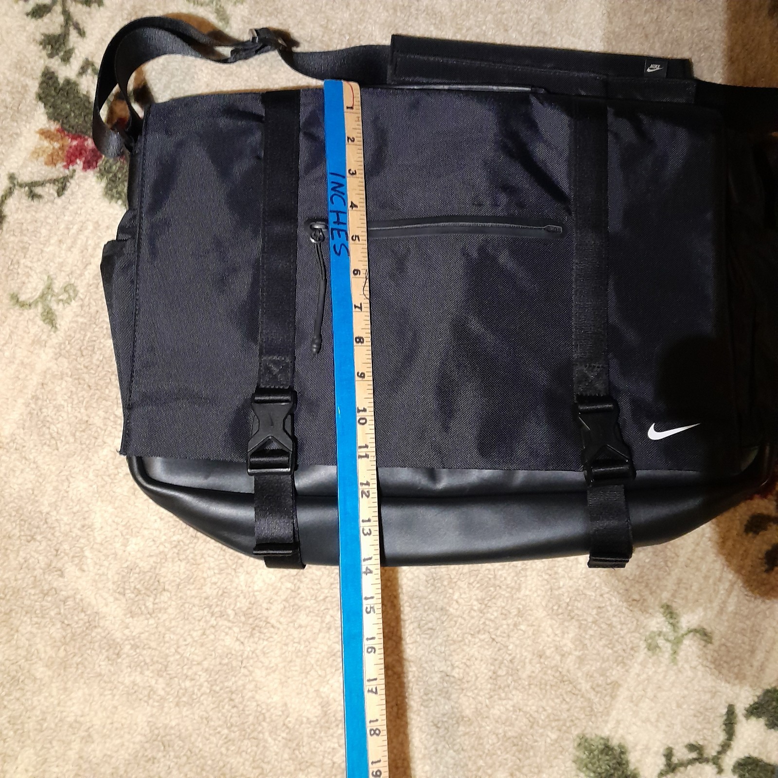 Nike X sportswear Eugene premium Black Messenger Bag With Strap READ DESCRIPTION