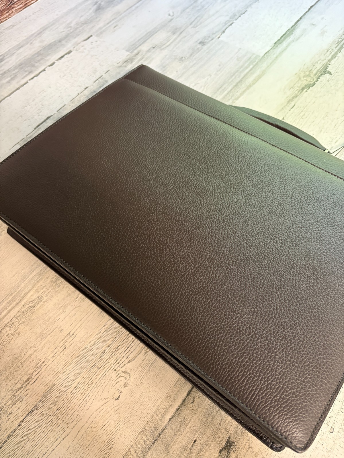 Armani Collezioni Leather Briefcase Bag Attache