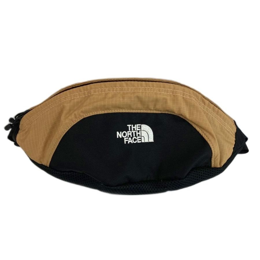 The rth Face Granule Waist Bag 1L Logo Embroidery Beige