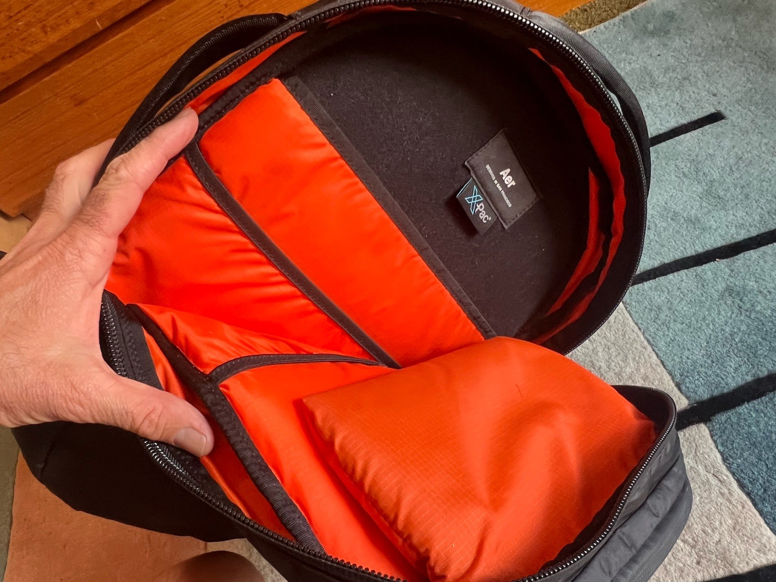 Aer City Pack X-Pac Black – Premium Weather Resistant Backpack Logo