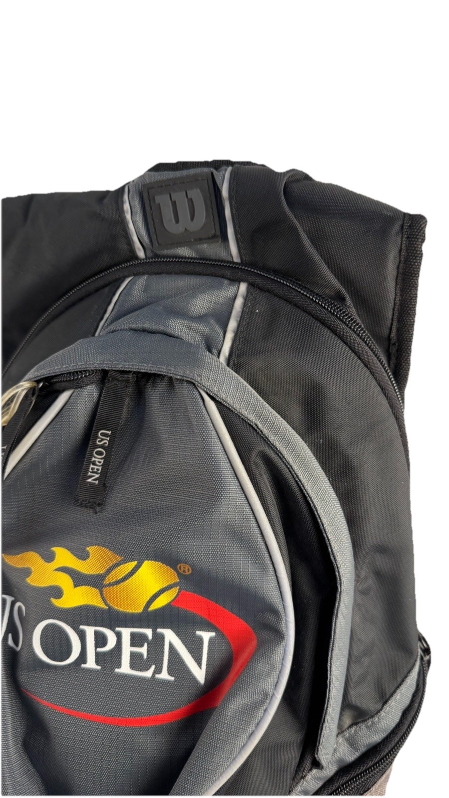 NWT Wilson US Open Black/Gold/Red Nylon Backpack With Pockets