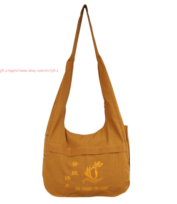 Unisex Canvas buddhist shaolin monk zen bags Buddha package lay meditation bags