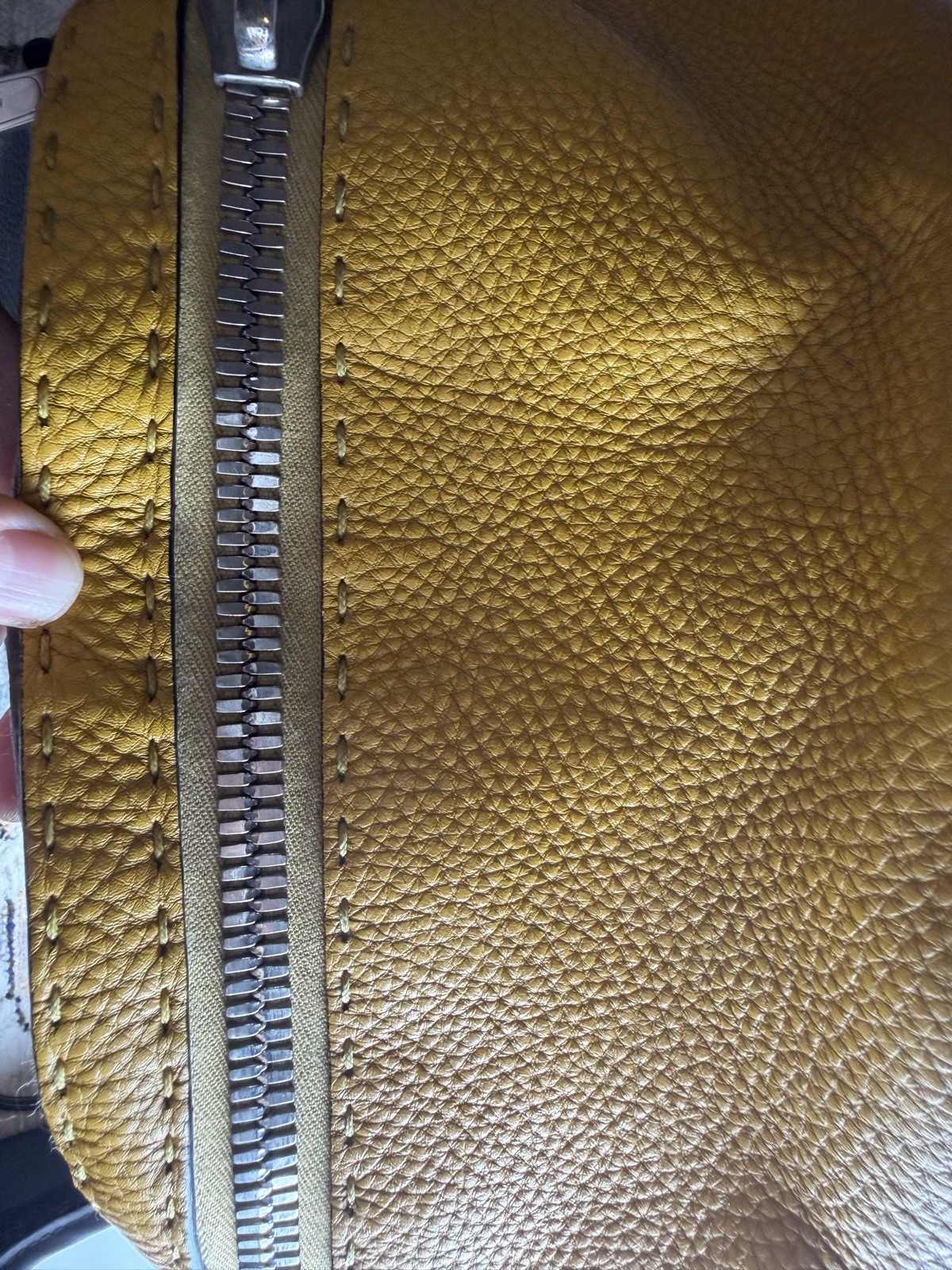 Authentic Rare Fendi Selleria Tri-Color Backpack Men Women Black Yellow Khaki