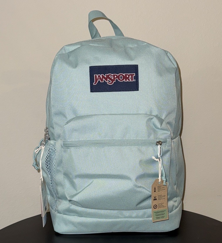 JanSport 17.5” Cross Town Plus Remix Backpack – Light Sage
