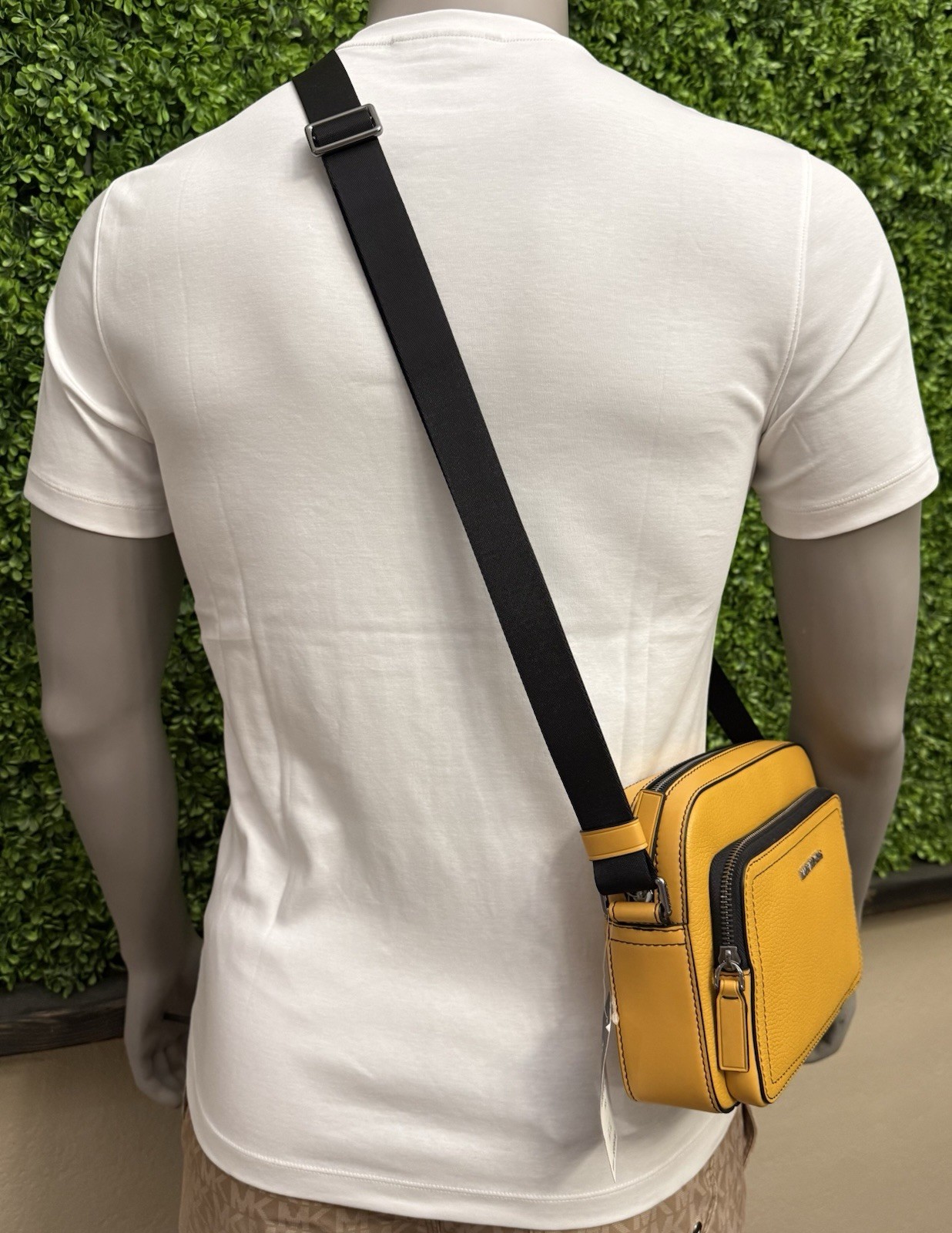 Michael Kors Cooper East West Shoulder Crossbody Flight Bag Yellow