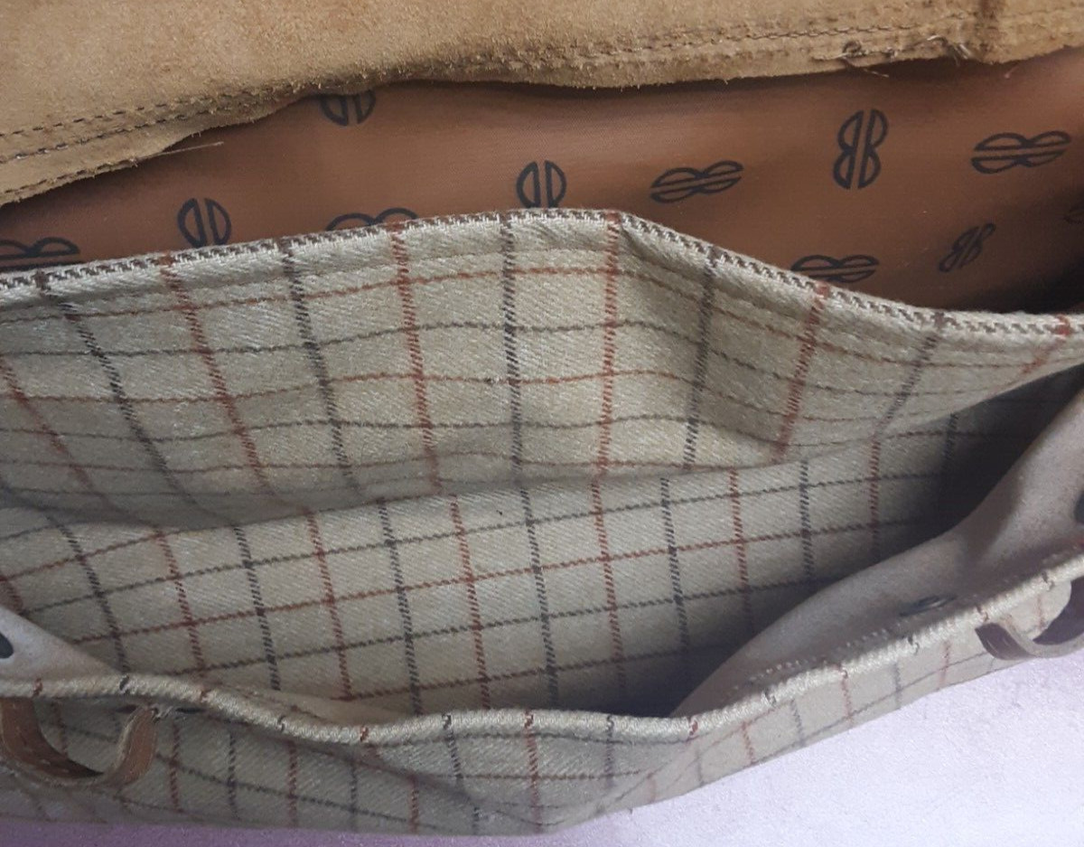 VINTAGE RARE 1970s ‘BILL BLASS’ XL Double Sided Messenger Shoulder Bag Purse