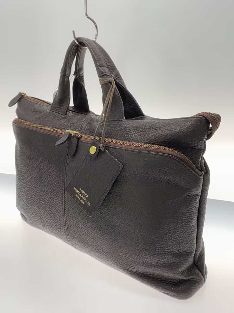 PORTER Briefcase Leather BRW Solid 016 01067
