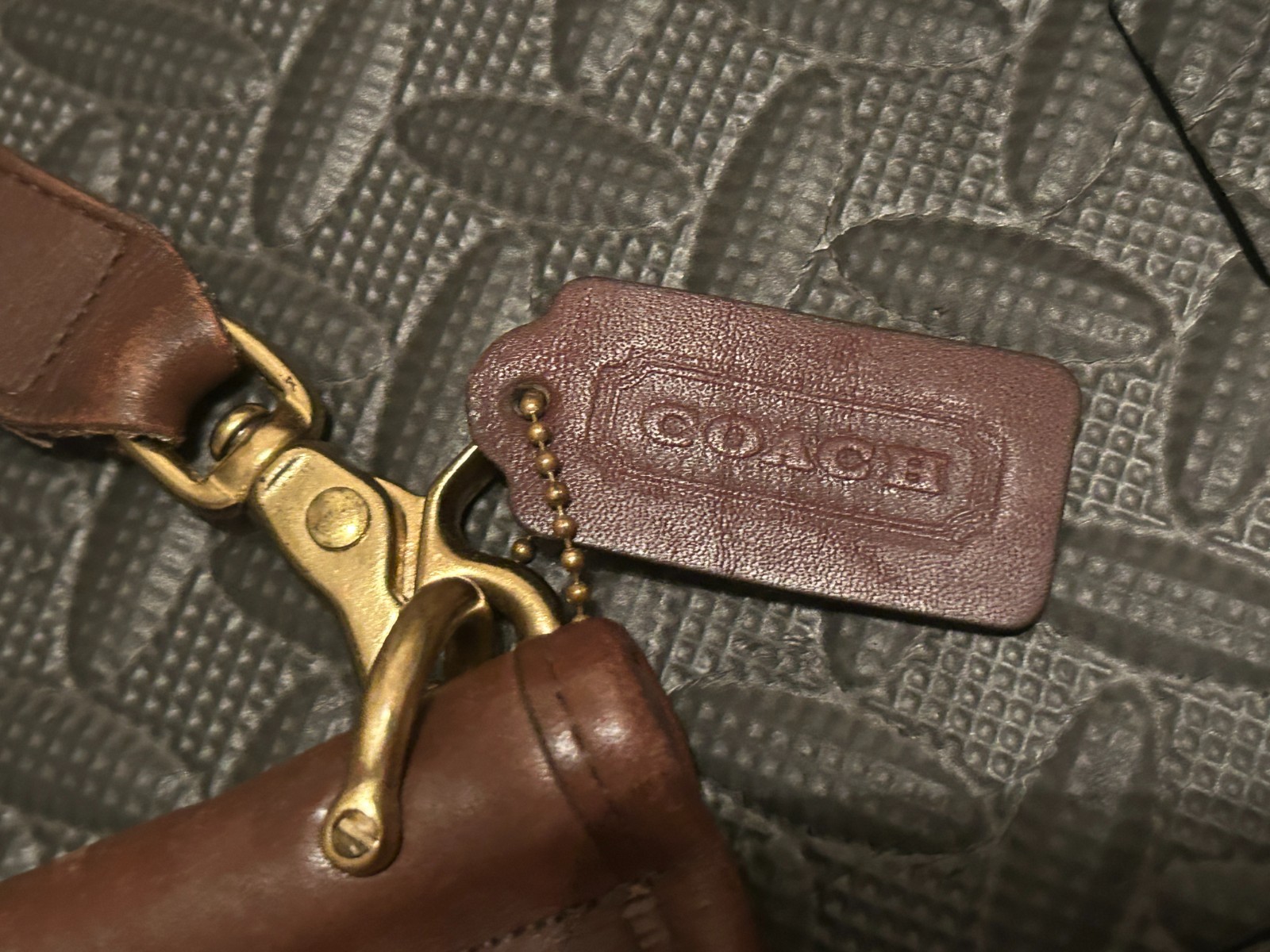 Vintage Coach Metropolitan 1995 Brown Leather Messenger Bag United States 5266