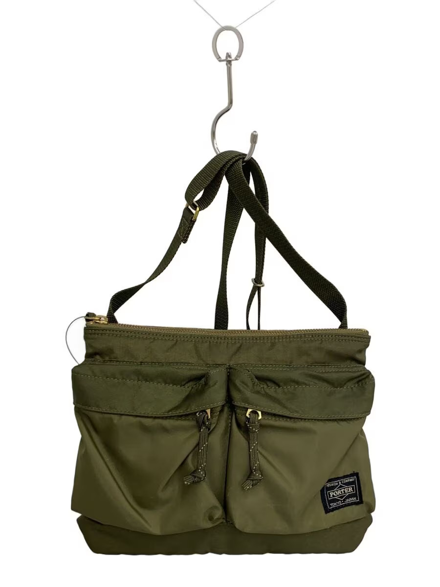 PORTER Shoulder Bag Nylon KHK Solid FORCE