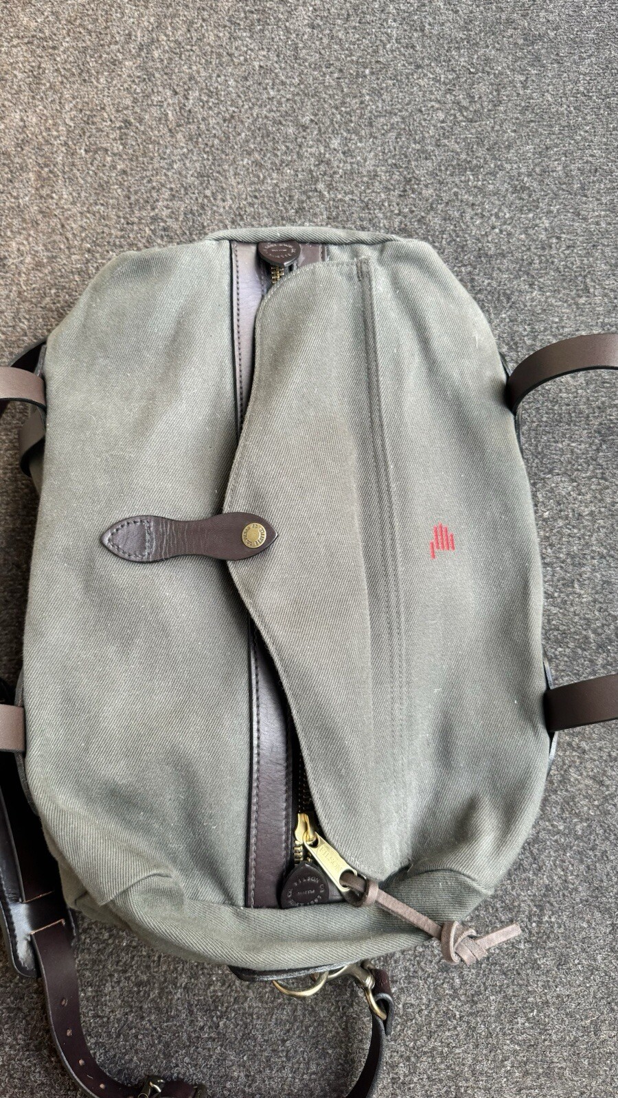 Filson Rugged Twill Small Duffle Bag Otter Green