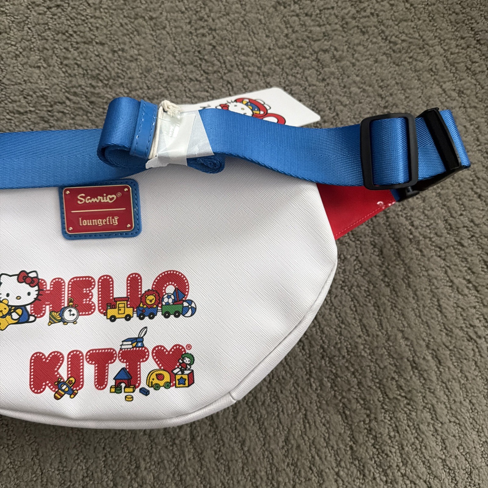 Hello Kitty 50Th Anniversary Body Bag Lounge Fly Sanrio Puroland