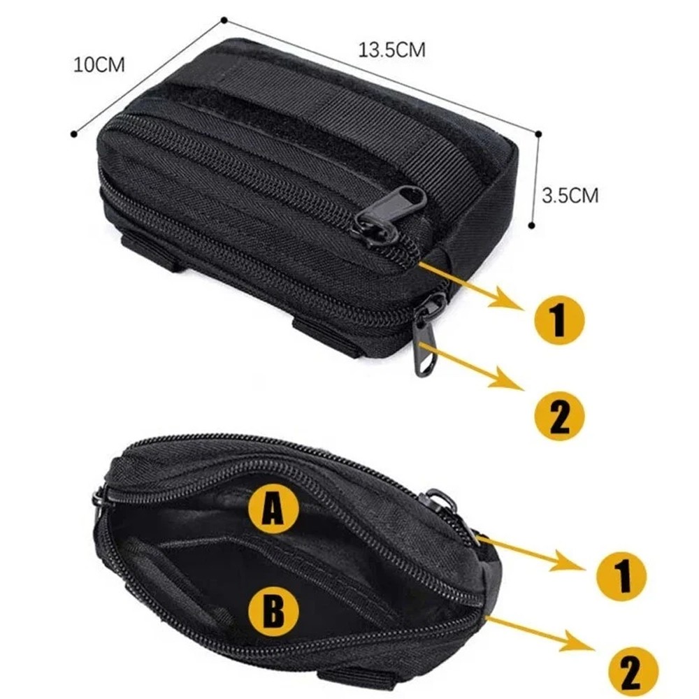 Tactical Upgraded Molle Pouch EDC Utility Tool Belt Bag Multi-Purpose Waist Pack