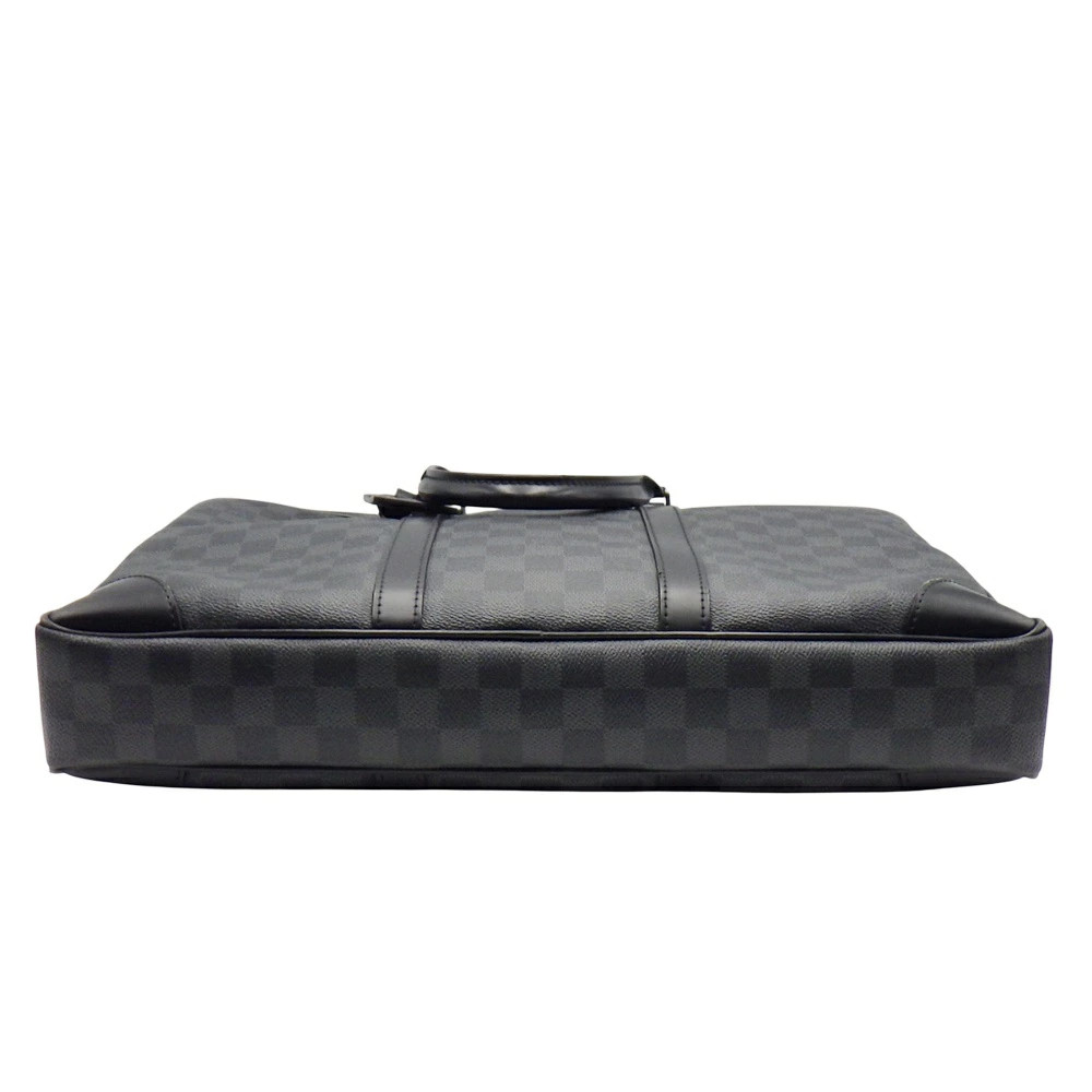 LOUIS VUITTON Porte Document Voyage Briefcase N41125 Damier Graphite Black Gray